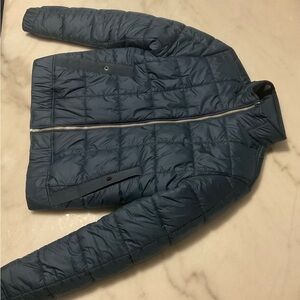 Men's Quilted Jacket in Dark Blue
